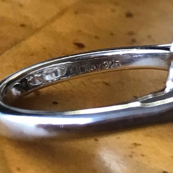 Natural Blue Apatite Sterling Silver Ring Size 5 - Picture 4 of 9